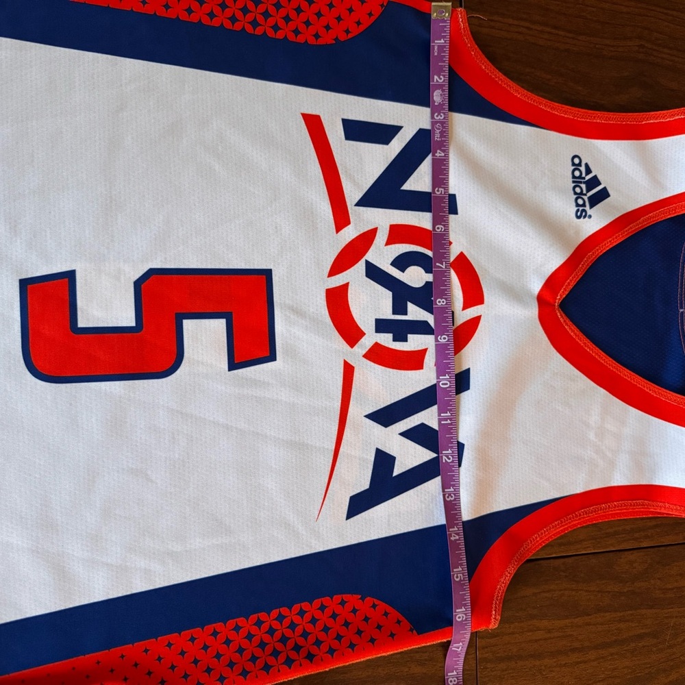 Adidas WXS Reversible White NOLA Red White & Blue Jersey - Picture 10 of 13